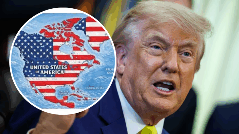 Trump publicó mapa en que la bandera de EEUU cubre a toda Norteamérica, Groenlandia e Islandia