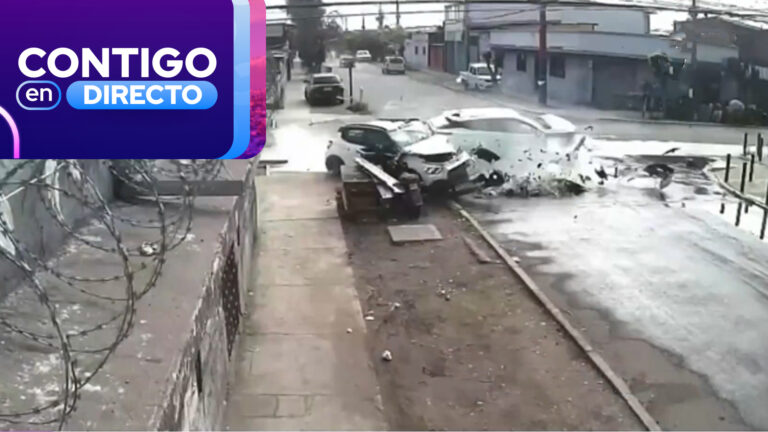 Impactante accidente entre dos vehículos tras persecución policial en San Ramón: Conductor iba escapando