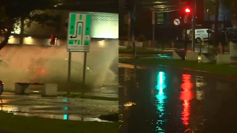Calles anegadas y afectación en escuelas: Así amaneció Temuco tras paso de río atmosférico