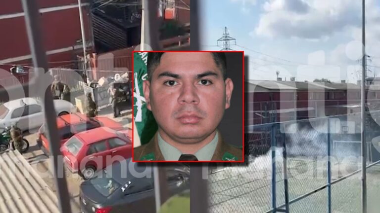 Lacrimógenas, despliegue policial y gritos: Así se vivió llegada de Carabineros a Lo Espejo tras mortal ataque a carabinero