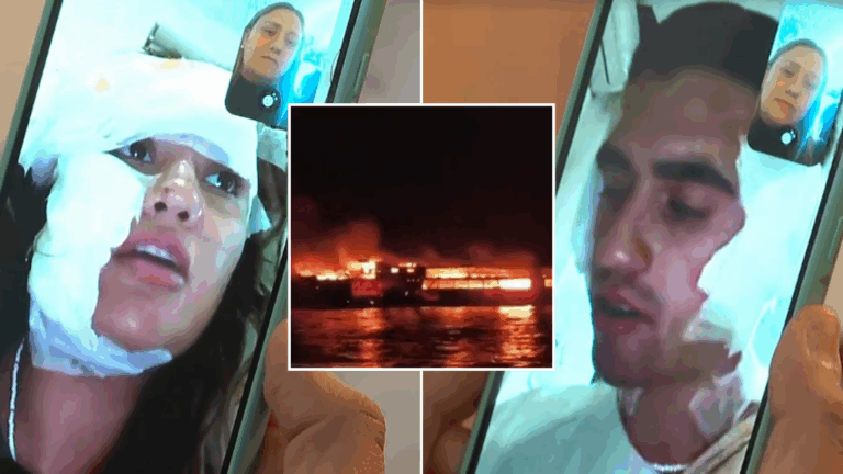Incendio dejó cinco muertos: El testimonio de pareja chilena sobreviviente a naufragio en Filipinas