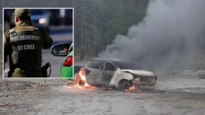Ataque incendiario en Collipulli: Desconocidos queman camioneta en cercanías de predios forestales