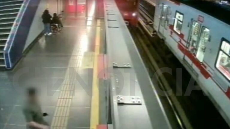 Corrió hacia el andén: Revelan video de fatal accidente en la estación de Metro Pajaritos