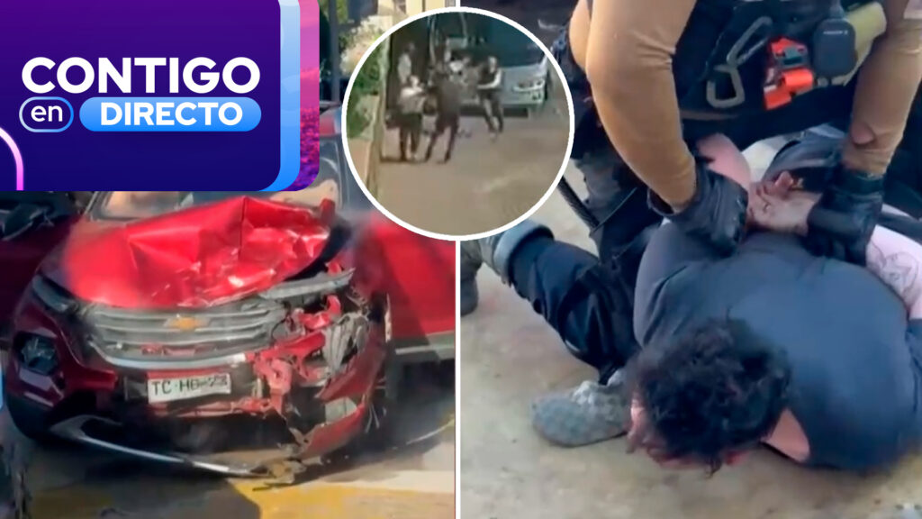 Asalto a turistas terminó en cinematográfica persecución en Viña del Mar: Dos inspectores resultaron heridos