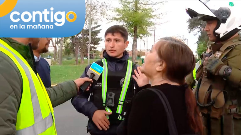 Auto aceleró para evitar fiscalización y casi atropelló a inspector: Mujer copiloto hizo furioso descargo 