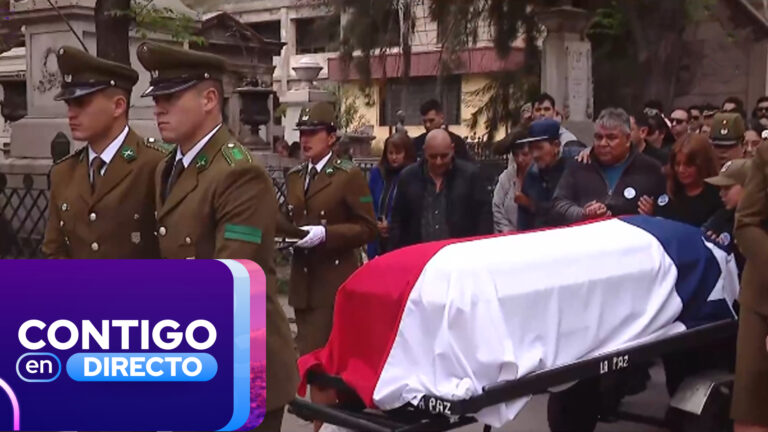 Familiares y compañeros despiden al suboficial mayor Cristopher Aguilera en el Cementerio General