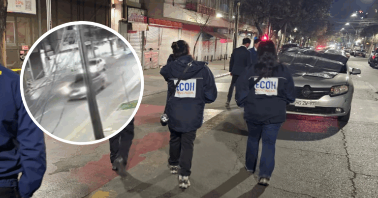 VIDEO | Hombre fue asesinado mientras conducía en Santiago: Lo balearon desde otro auto en movimiento