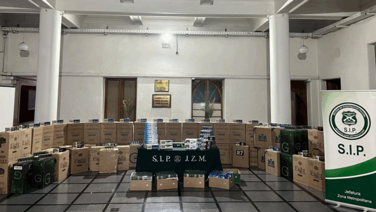 Incautan cerca de 4 mil cartones de cigarrillos de contrabando tras fiscalización en Conchalí