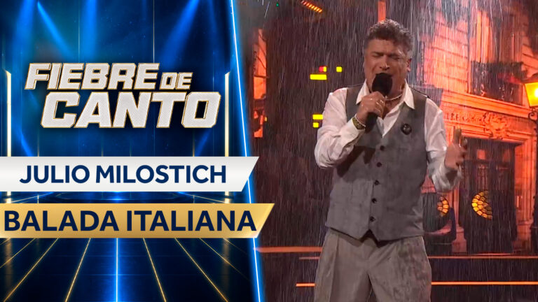 ¡El señor del romance! Julio Milostich conquistó el escenario interpretando un clásico de Franco Simone