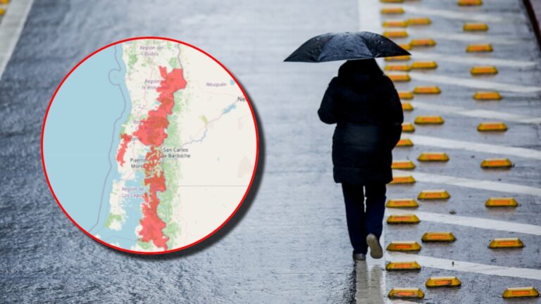 Dirección Meteorológica emite alarma por precipitaciones intensas en tres regiones de Chile: Fenómeno pronosticado para este miércoles