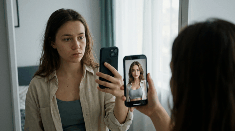 ¿Soy yo en la foto? Psicóloga advierte cómo los filtros con IA afectan la autoestima