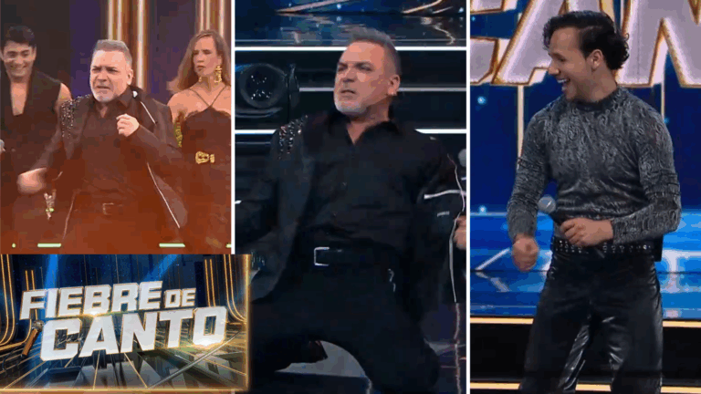¡Clases del rey del baile! Luis Jara se tomó el escenario y enseñó sus mejores movimientos en Fiebre de Canto