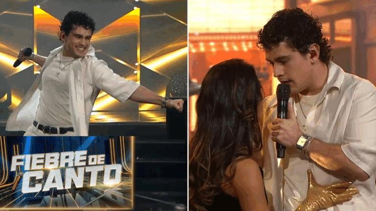 ¡Robando corazones! Nico Ruiz demostró su talento con una romántica obertura en Fiebre de Canto