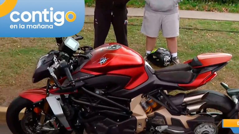 ¡Solo hay dos en Chile! Motocicleta de alta gama causó furor en Peñalolén, pero conductor no tenía licencia