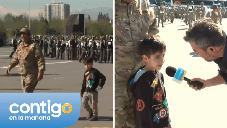 La tierna respuesta de hijo de militar al ser consultado sobre cuál es su mayor sueño: 