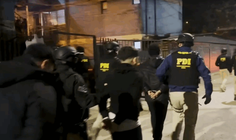 Participaron más de 500 detectives: Desarticulan banda de sicarios en Rancagua