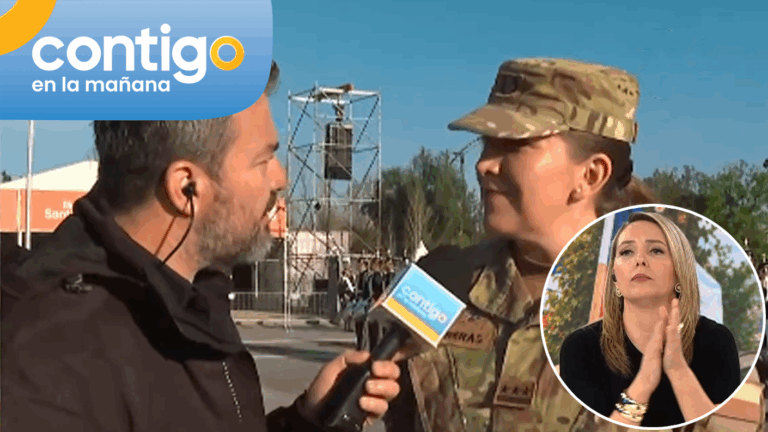 ¡Se llevó los aplausos del estudio! Ella es la primera mujer en Chile designada comandante de regimiento