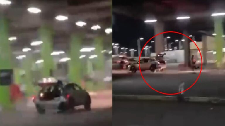 VIDEO| Guardias persiguieron a ladrones por el estacionamiento del un mall tras violento robo a multitienda