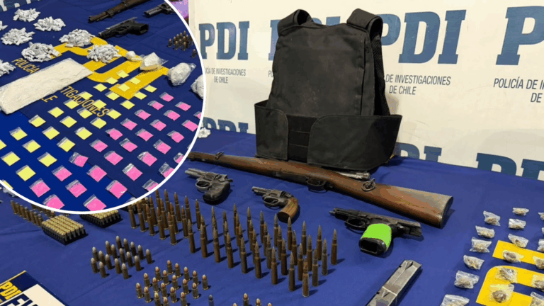Incautan fusil de guerra en San Bernardo: Procedimiento dejó dos detenidos