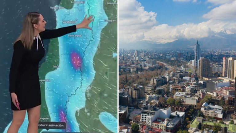 De los 29 °C a la lluvia en Santiago: Qué día y cuánto precipitará en la región Metropolitana
