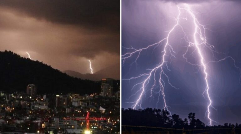 Incluye a Santiago: Dónde y a qué hora será la tormenta eléctrica pronosticada para hoy jueves