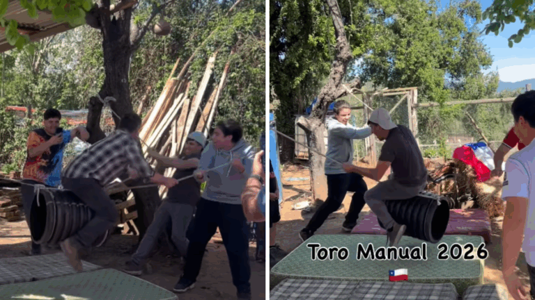 VIDEO | Familia se vuelve viral con particular 