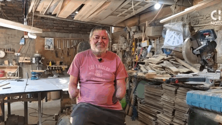 Vencederos | Sin manos crea obras: Hernán Sepúlveda y su emprendimiento con madera