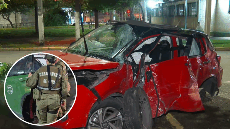 Entre 15 y 23 años: Seis detenidos tras violento robo que terminó con bus Red colisionado en Ñuñoa