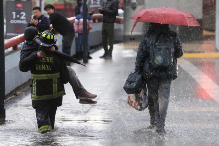 ¿A qué hora comienza a llover hoy en Santiago? Este es el horario de mayor intensidad