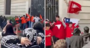 VIDEO | Registran agresión a miembros de Solidaridad UC y Movimiento Gremial durante marcha Confech