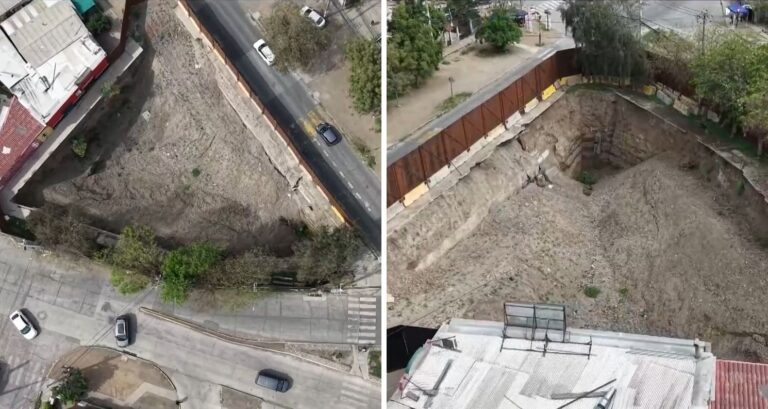 Chile a medias: Socavón lleva más de 600 días abierto en Conchalí y vecinos esperan una solución