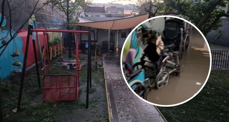 Rescatan a 19 personas de escuela diferencial en Ñuñoa durante lluvias: 8 niños usaban sillas de ruedas