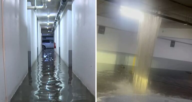 Subterráneos inundados en Ñuñoa tras intensas lluvias: Vecinos intentaron salvar sus vehículos