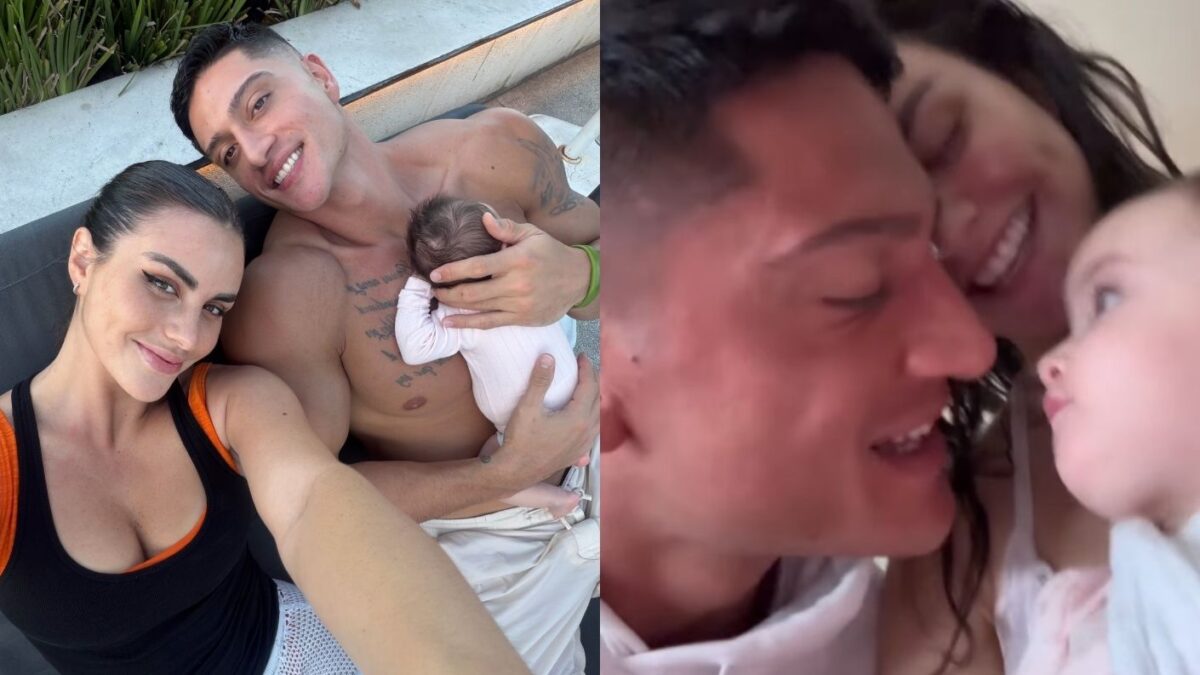 “Sacó de los dos”: Emilia Dides y Sammis Reyes muestran rostro de su hija y emocionan con tierno registro