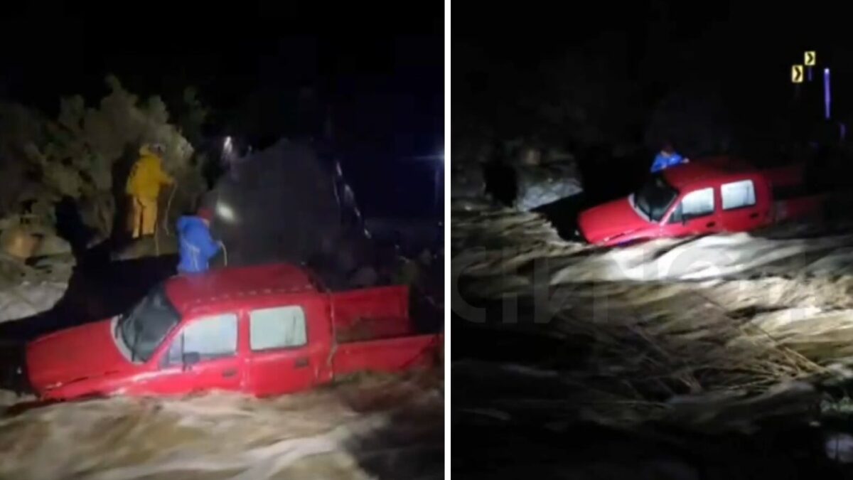 VIDEO | Atrapado por más de una hora: captan dramático rescate de ...