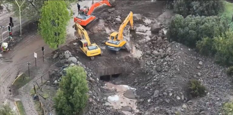 VIDEO | Así quedó la zona cero donde comenzó el aluvión en Las Condes