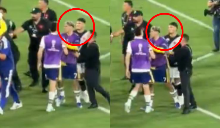 Cruce en medio del caos: El encuentro de Carlos Palacios con Alan Saldivia en la Sudamericana