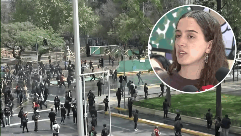 Presidenta de FECH por marcha: 