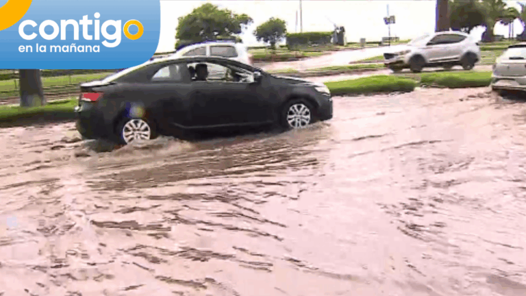 Intensa lluvia en la región de Valparaíso: Agua provoca inundaciones y riesgos en las calles de Viña del Mar