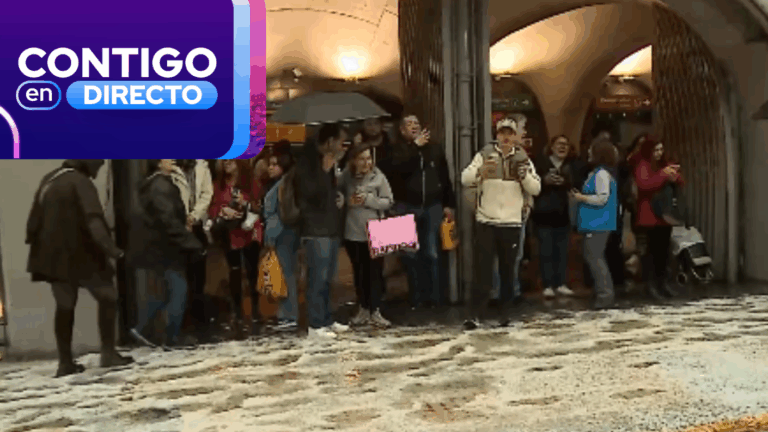 VIDEO | Calles teñidas de blanco: Así se vivieron los granizos y tormenta eléctrica en la Región Metropolitana