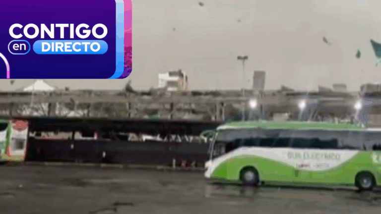 Techos volando por los cielos: Posible ráfaga tornádica afectó al Terminal Sur de Estación Central