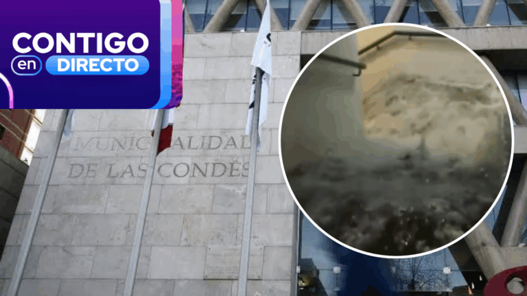 Completamente inundada: El impactante estado de la Municipalidad de Las Condes tras intensas lluvias