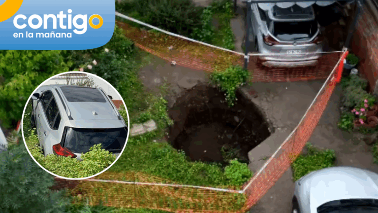 Socavón de tres metros preocupa a dueños de casa en El Bosque: hipótesis apuntan a fosa séptica en el lugar