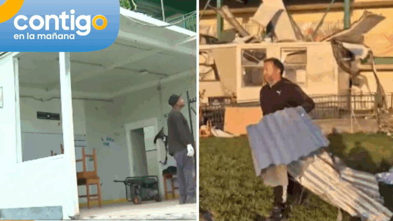 VIDEO | Así quedó el colegio de Requínoa tras demoledor paso de tornado: derribó murallas y rejas
