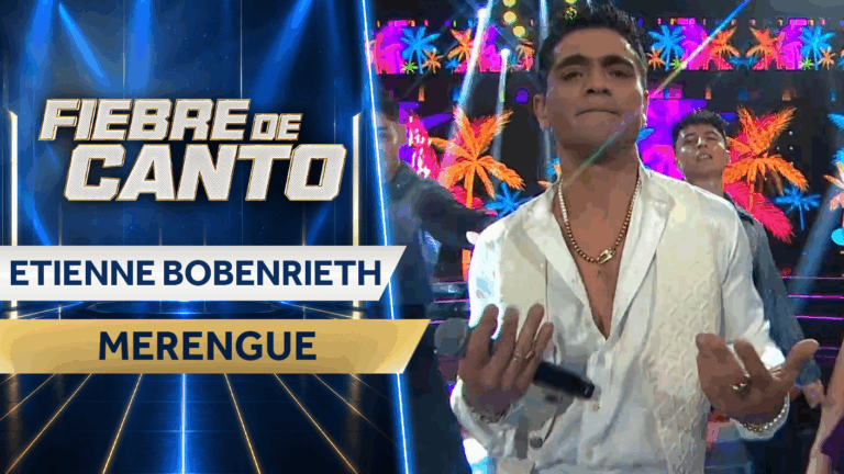 VIDEO | ¡Todos a bailar! Etienne Bobenrieth trajo todo el sabor del merengue a Fiebre de Canto