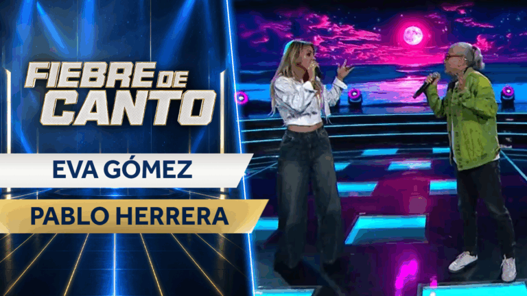 Dos románticos en escena: Eva Gómez y Pablo Herrera cautivaron al público de Fiebre de Canto con “Tengo un amor”
