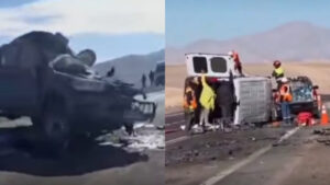 Grave accidente de tránsito dejó 12 lesionados camino a Minera Escondida en Antofagasta