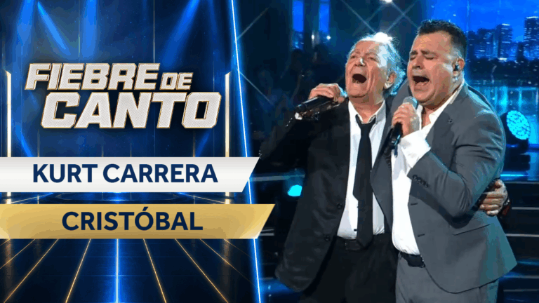 “Basta ya”: Kurt Carrera compartió escenario con Cristóbal en una romántica actuación en Fiebre de Canto