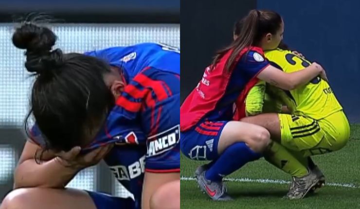 Llanto y tristeza: El desconsuelo de la U tras quedar eliminada de la Copa Libertadores Femenina