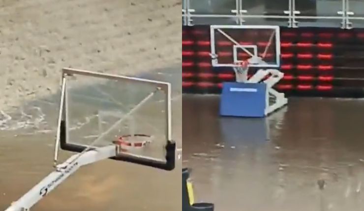 El deporte no se salvó: Así corrió el agua por las instalaciones del Parque Estadio Nacional